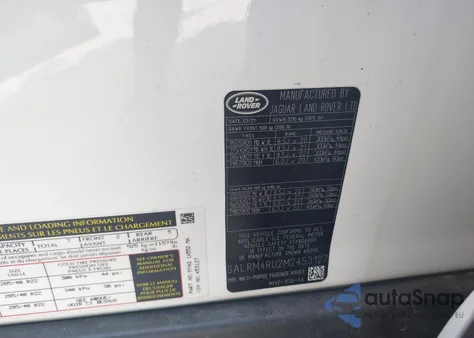 2021 Land Rover Discovery P360 Hse R-Dynamic from USA, damaged, VIN SALRM4RU2M2453127